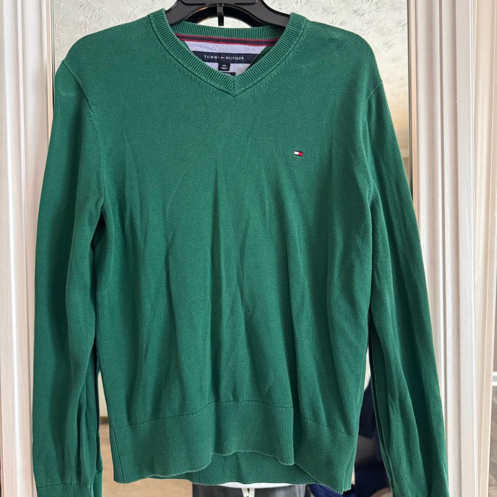 Tommy Hilfiger Green Pullover Sweater